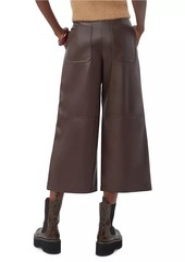 Trina Turk Tanashi Faux Leather Cropped Pants