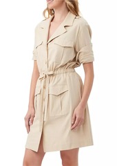 Trina Turk Tasha Utility Drawstring Shirtdress