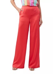 Trina Turk Tavia Wide-Leg Crepe Pants