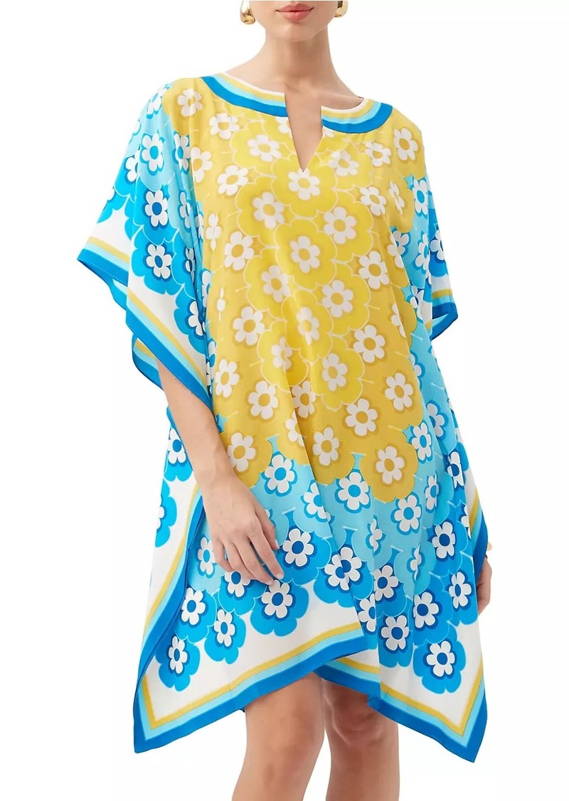 Trina Turk Theodora Floral Silk Caftan Dress