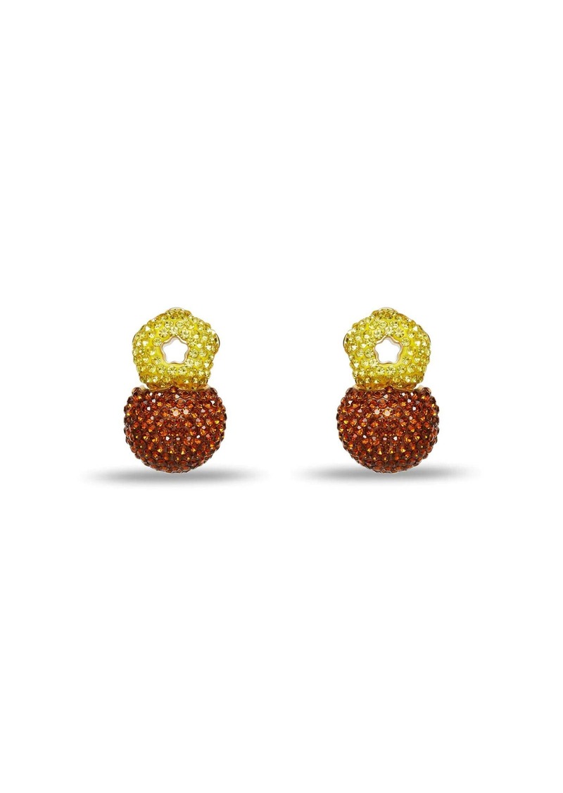 Trina Turk THIRD PARTY  STAR FLOWER HINGE EARRINGS / LIME