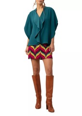 Trina Turk Tompkins Square Butterfly-Sleeve Top