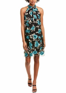 Trina Trina Turk Women's Cian Scalloped Edge Embroidered Dress