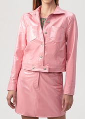 Trina Turk Andre Faux Leather Jacket in Pink Dawn at Nordstrom Rack
