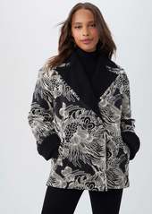 TRINA TURK  BANKS COAT / BLACK/WHITE