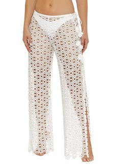 Trina Turk Chateau Floral Mesh Cover-Up Pants