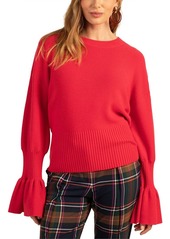 Trina Turk Chloe Ruffle Wool Pullover