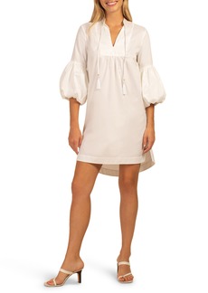 Trina Turk Flowering Bubble Sleeve Dress in White at Nordstrom Rack
