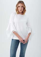 TRINA TURK  FONTAINEBLEAU TOP / WHITE