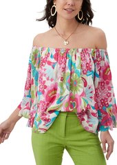 Trina Turk Ginsberg Silk-Blend Top