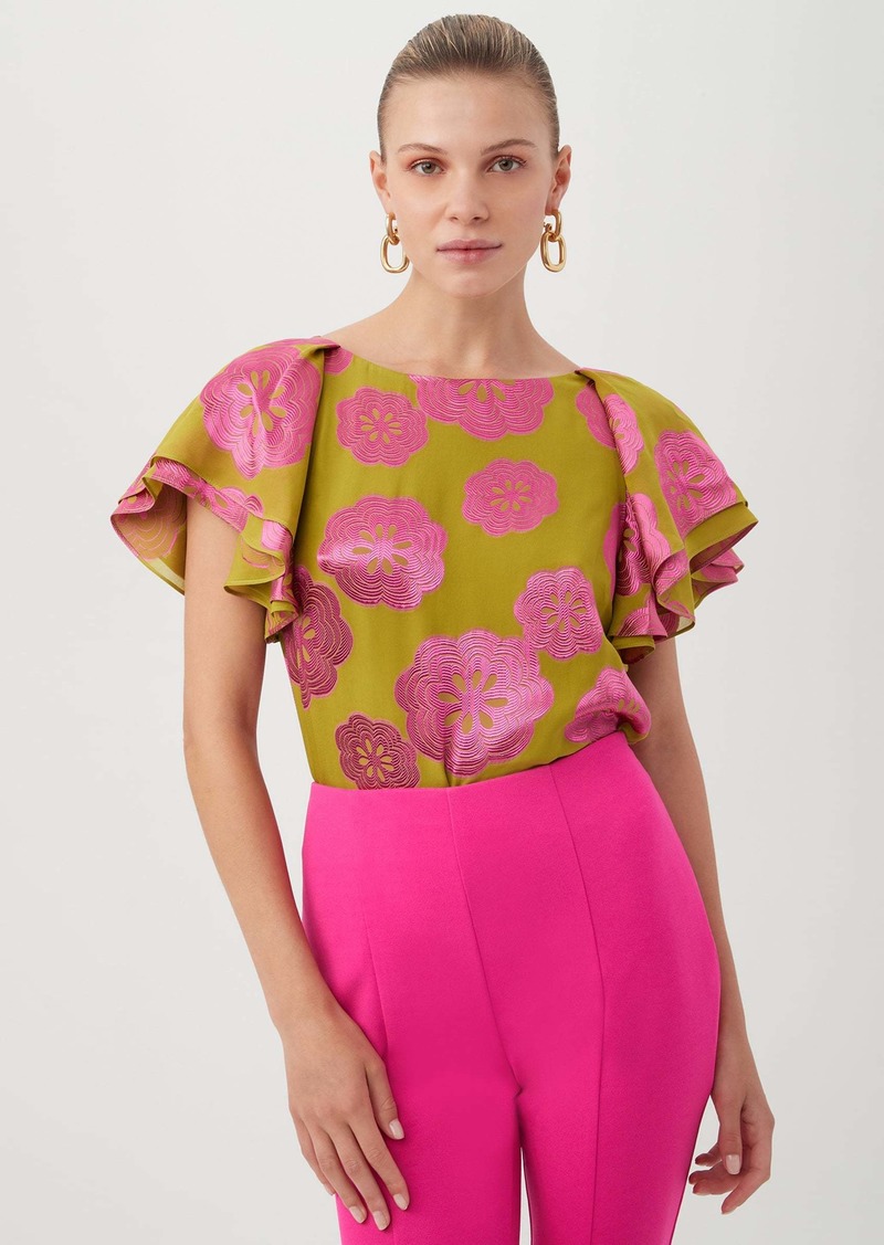 Trina Turk Kayra Top / Tavern On The Green/Trina Pink M