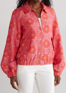 Trina Turk Melodious Floral Jacket in Rojo Multi at Nordstrom Rack