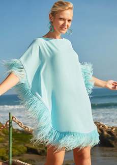 Trina Turk Mini Neena Caftan Dress / Bora Bora Blue S