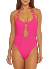 Trina Turk Monaco Halter Neck One-Piece Swimsuit