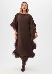 Trina Turk Neena Caftan Dress / Brown Derby XL