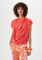 TRINA TURK  ODILIA TOP / TRANQUIL TURQUOISE