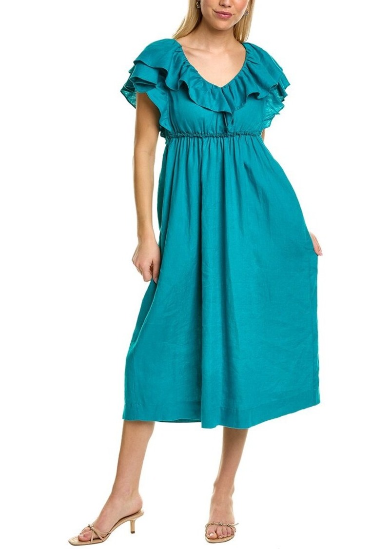 Trina Turk Play Linen Midi Dress