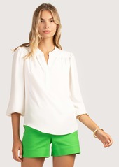 TRINA TURK  RELATIVITY TOP / WHITEWASH