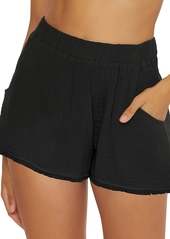 Trina Turk Serene Cotton Fringe Cover Up Shorts
