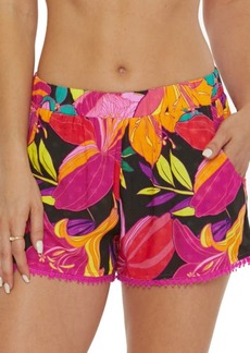 Trina Turk Solar Floral Cover-Up Shorts