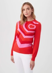 Trina Turk Sweetheart Sweater / Multi XL