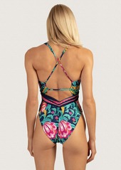 Trina Turk Swim India Garden Plunge One Piece / Multi 2