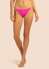 TRINA TURK SWIM  MONACO SOLID CHAIN SIDE HIPSTER / PINK POP