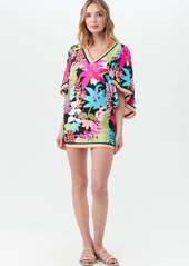 Trina Turk Swim Women's Tiki V-Neck Casablanca Tunic Swim Cover-Up Dress / Multi XS