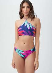 Trina Turk Swim Women's Wailea Reversible High Neck Halter Swim Top / Multi 8