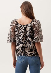 Trina Turk Thia 2 Top / Driftwood/Black S