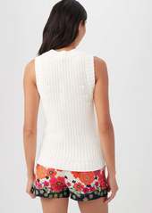 Trina Turk Waterfront Sweater Cami / White M