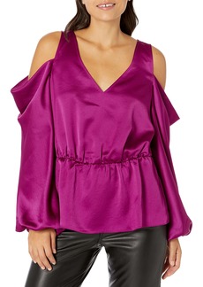 Trina Turk Women's Cold Shoulder Blouse  Extra Large