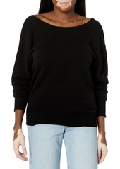 Trina Turk Women's Lemon Drop Tie Back Sweater  Extra Large