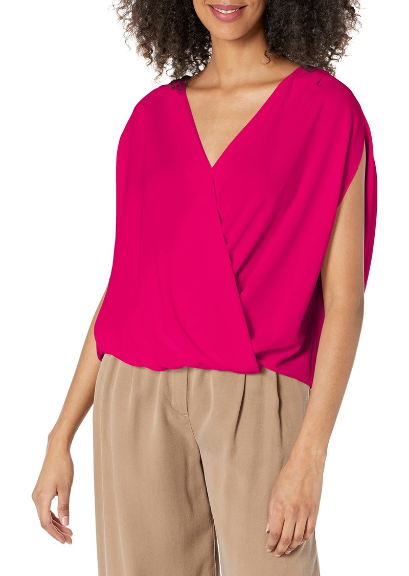 Trina Turk Women's Oversized Blouse P.S. Pink Extra Large