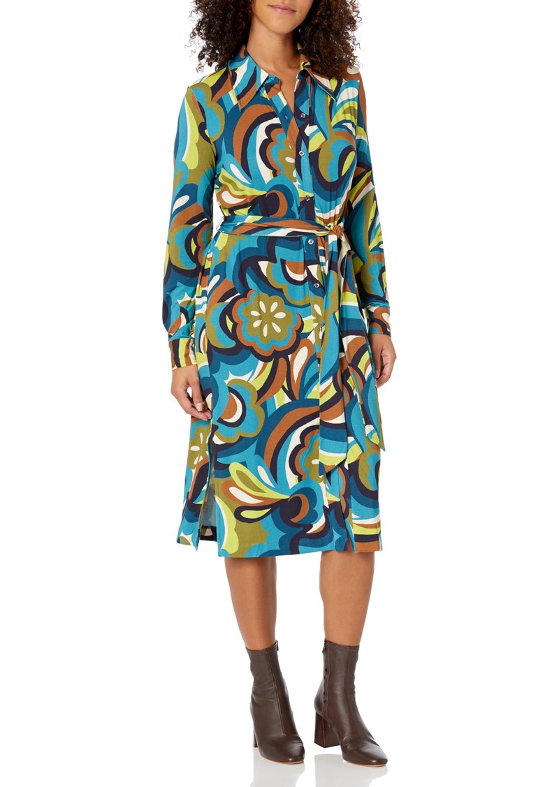 Trina Turk Women's Printed Jersey Shirt Dress