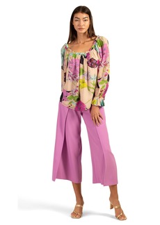 Trina Turk womens Relaxed Fit Sophia Top Blouse   US