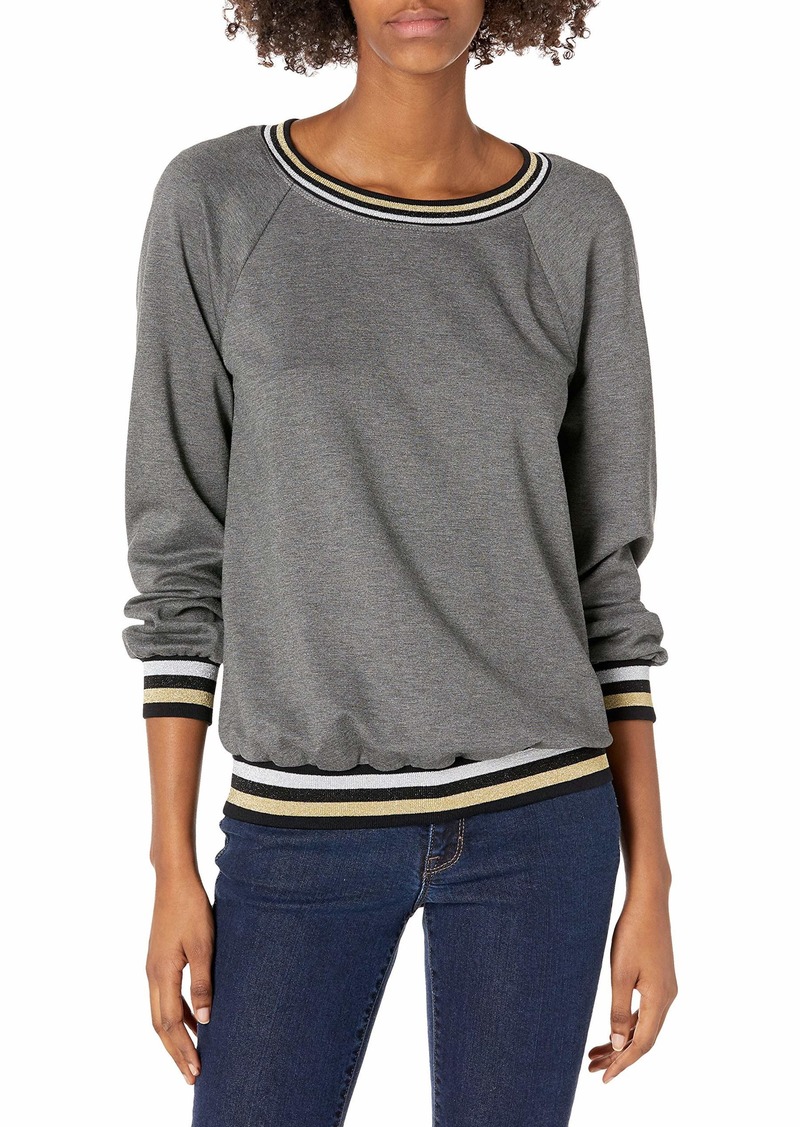 Trina Turk womens Rib Trim Sweatshirt Shirt   US