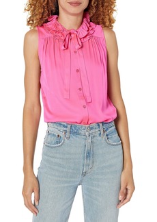 Trina Turk Women's Ruffle Neck Blouse