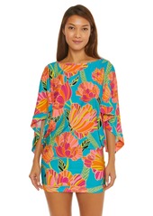 Trina Turk Women's Standard Poppy Tunic Dress-Floral Print Beach Cover Ups