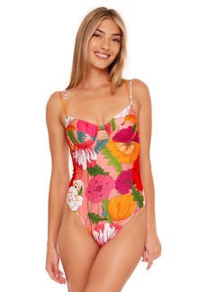 Trina Turk Women's Standard Sunny Bloom Underwire One Piece Swimsuit-Bathing Suits