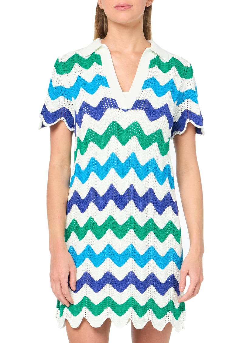 Trina Turk Women's Wavy Stripe Sweater Dress