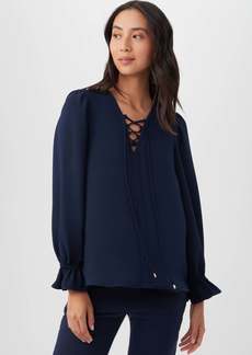 TRINA TURK  ZAHARA TOP / INDIGO