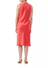 Trina Turk Ulani Satin Cowlneck Dress