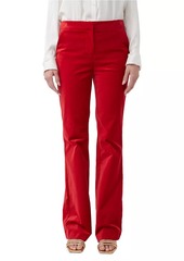 Trina Turk Westport Cotton-Blend Straight-Leg Pants