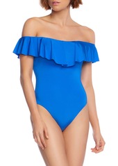 Trina Turk Off the Shoulder One-Piece Swimsuit