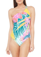 Trina Turk Terra Nostra One-Shoulder Floral One-Piece Swimsuit in Multi at Nordstrom
