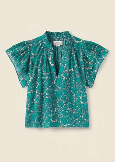 Trovata Clover Blouse In Clover Thicket