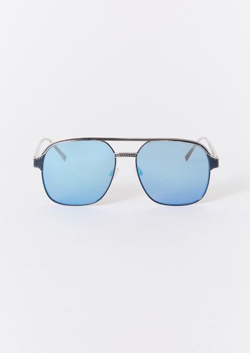 True Religion Blue Aviator Sunglasses