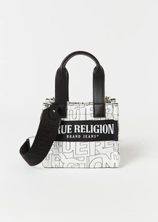 True Religion Branded Stitch Mini Tote