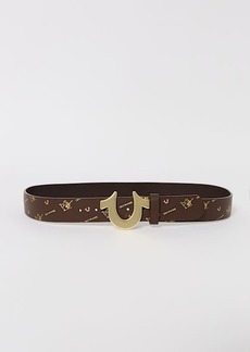 True Religion Buddha Monogram Belt